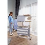 Ceraware Home S3 Premium 3 Katlı Çamaşırlık Made in Korea Tam Katlanır Tekerlekli Çamaşır Kurutmalık - Gri