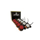 Çeray (10 Adet) Neon Mini Takoz Kırmızı-Beyaz 12V-24V