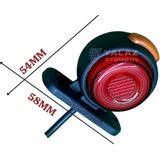 Ceray 12V-24V TAKOZ LAMBASI MİNİ SARI-KIRMIZI (LEDLİ) (58*54 MM)