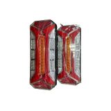 ÇERAY Yeni Star Neon Led Stop Lambası Kayar Sinyalli Kamyon-Tır Uyumlu-Dorse-Karavan-12x24 Volt (2 Adet)