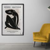 Çerçeveli Beton Art Dokulu Matisse Poster