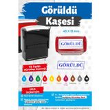 Çerçeveli Görüldü Kaşesi 10 Renk Mürekkep Seçeneği -T1433