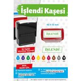 Çerçeveli İşlendi Kaşesi 10 Renk Mürekkep Seçeneği -T1431
