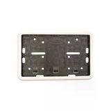 Çerçeveli Motor Plakalık Plaka Altlığı Beyaz 17X26 Cm