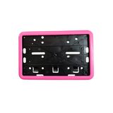 Çerçeveli Motor Plakalık Plaka Altlığı Pembe 17X26 Cm