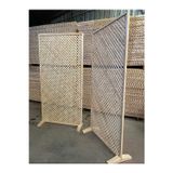 Çerçeveli Osmanlı Kafesi Ahşap Paravan 100x200 - Ayaklı