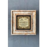Çerçeveli Taş Tablo- Duvar Dekoru 20x20 cm-Wall Decor Nazar Duası