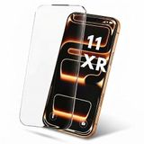 [ÇERÇEVESİZ EKRAN KORUYUCU] İphone 11 / XR ile Uyumlu Yeni Nesil Saf Cam 300CC Ekran Koruyucu [Çerçevesiz - Borderless ], Toz Önleyici Ahize Filtresi, HD Ultra Netlik