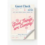 Çerçevesiz Good Things Are Coming Retro Menü Tasarımlı Duvar Posteri Çerçevesiz 21 x 30