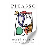 Çerçevesiz Picasso Stil Renkli Soyut Yüzler Modern Duvar Posteri Çerçevesiz 21 x 30