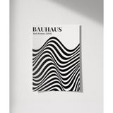 Çerçevesiz Poster Retro Bauhaus Tasarımı Grafik