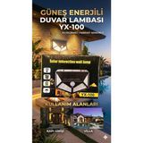 Çerçici 100 LED Dış Mekan Solar Aydınlatma Fotoselli Solar Lamba Hareket Sensörlü