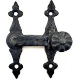 Çerçici Antika Tarz Dekoratif Pirinç Kapı, Pencere Mandalı - 82X65 Mm, Oksit
