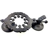 Çerçici Antika Tarz Dekoratif Pirinç Osmanlı Kapı Tokmağı, Taktak - 265X75MM, Oksit