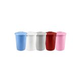 Çerçici Çöp Kovası 70 Lt Plastik Çöp Kovası Kapaklı Büyük Boy Çöp Bidonu Dayanıklı Çöp Kovası