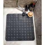 Çerçici Kare Vantuzlu Banyo Kaydırmaz Paspas- Tırtıklı Ayak Duş Matı Silikon Masaj Pedi