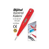 ÇERÇİCİ Profesyonel Dijital Kontrol Kalemi Tornavida Voltaj Ölçer