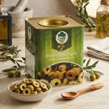 Cere Dilimli Yeşil Zeytin – 8 kg Teneke