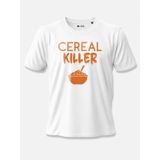 Cereal Killer Kelime Oyunu Baskılı%100 Pamuklu Lacivert T-Shirt Beyaz