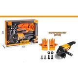 Ceren Ctoys Oyuncak Spiral Taşlama Makinası ve Iş Eldiveni 3288-A6 - Çok Renkli