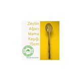 Ceren Wooden Doğal Zeytin Ağacı Mama Kaşığı Handmade El Yapımı Tahta Ahşap Kaşık - Kahverengi