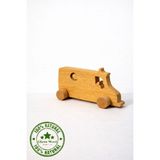 Ceren Wooden El Yapımı Doğal Ahşap Oyuncak Ambulans | Boyanabilir Eğitici Oyuncak