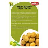 Cerenay Zeytincilik 5 kg İri Boy 121-140 Kalibre Domat Çizik Kokteyl Yeşil Zeytin