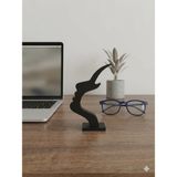 Ceres Shop Ceresshop Minimalist Tasarım Gözlük Tutucu Stand – Masaüstü Dekoratif ve Şık Organizer - Siyah
