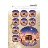 Ceres Studio Kabe Sticker Seti 12 Adet Etiket | Yapışkanlı, Parlak Kuşe Çıkartma Kağıdı - Çok Renkli