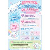 Ceres Studio Okul Etiketi Kalem Defter Isimli Etiket Isim Yazılabilen Cinnamoroll Temalı - 258 Adet Özel Yeni Tasarım - 1 - Çok Renkli