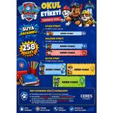 Ceres Studio Okul Etiketi Kalem Defter Isimli Etiket Isim Yazılabilen Paw Patrol Temalı - 258 Adet Özel Yeni Tasarım - 1 - Çok Renkli