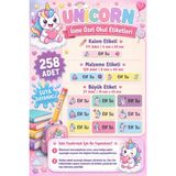 Ceres Studio Okul Etiketi Kalem Defter Isimli Etiket Isim Yazılabilen Unicorn Temalı - 258 Adet Özel Yeni Tasarım - 1 - Çok Renkli