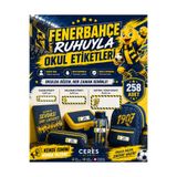Ceres Studio Taraftar Etiketi Okul Etiketi Defter Etiketi Kalem Etiketi Kişiye Özel Suya Dayanıklı