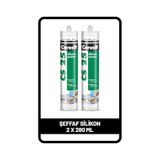 Ceresit CS 25 Şeffaf Silikon 280 ML x 2 Adet