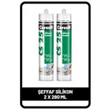 Ceresit Cs 25 Şeffaf Silikon, 280ml X 2 Adet