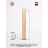 Cereus Ahşap Mum Fitili 12MM x 100MM x 1.2mm - 50 Adet | Yüksek Koku Performansı, Şömine Etkisi, Kişiye Özel Markalama