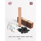 Cereus Ahşap Mum Fitili 15mm x 100mm x 1.2mm - 25 Adet | Yüksek Koku Performansı, Şömine Etkisi, Kişiye Özel Markalama