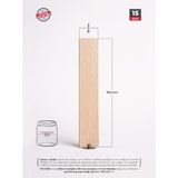 Cereus Ahşap Mum Fitili 18MM x 100MM x 1.2mm - 15 Adet | Yüksek Koku Performansı, Şömine Etkisi, Kişiye Özel Markalama