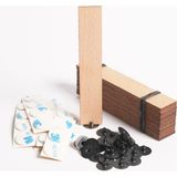 Cereus Ahşap Mum Fitili 18MM x 100MM x 1.2mm - 50 Adet | Yüksek Koku Performansı, Şömine Etkisi, Kişiye Özel Markalama
