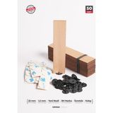 Cereus Ahşap Mum Fitili 22mm x 100mm x 1.2mm - 50 Adet | Yüksek Koku Performansı, Şömine Etkisi, Kişiye Özel Markalama