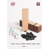Cereus Ahşap Mum Fitili 25mm x 100mm x 1.2mm - 25 Adet | Yüksek Koku Performansı, Şömine Etkisi, Kişiye Özel Markalama