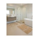 ÇERKEZ HALI Bohem 2'li Kaymaz Taban Peluş Banyo Paspası 40x50 50x100 BHMBEJ
