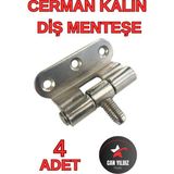 Cerman Menteşe 4 Adet Cerman Kalın Diş ve Cerman Özel Taban 4 Adet - Gri
