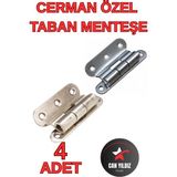 Cerman Menteşe 4 Adet Cerman Kalın Diş ve Cerman Özel Taban 4 Adet Saç Kasa Menteşe - Beyaz