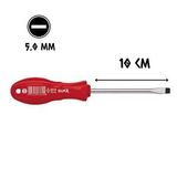 Cerpa-Norm Cer-pa Norm X-plus Tornavida Mıknatıslı Düz Uçlu 5.0 - 10 Cm. Kırmızı