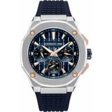 Cerruti 1881 CIWGQ0073402 Quartz Silikon Lacivert 46X54 mm Erkek Kol Saati - Renkli