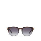 Cerruti 1881 CR 80029 C4 Oval Havana Gri Asetat Erkek Güneş Gözlüğü