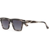 Cerruti 1881 Cr 80087 C3 Havana Dikdörtgen Erkek Güneş Gözlüğü - Gri - Gümüş