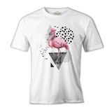 Certain Angles - Flamingo Beyaz Erkek Tshirt