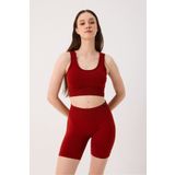 cervus Essential Spor Şort Yüksek Bel Esnek Şekillendirici ve Toparlayıcı Seamless Tayt Kısa Şort